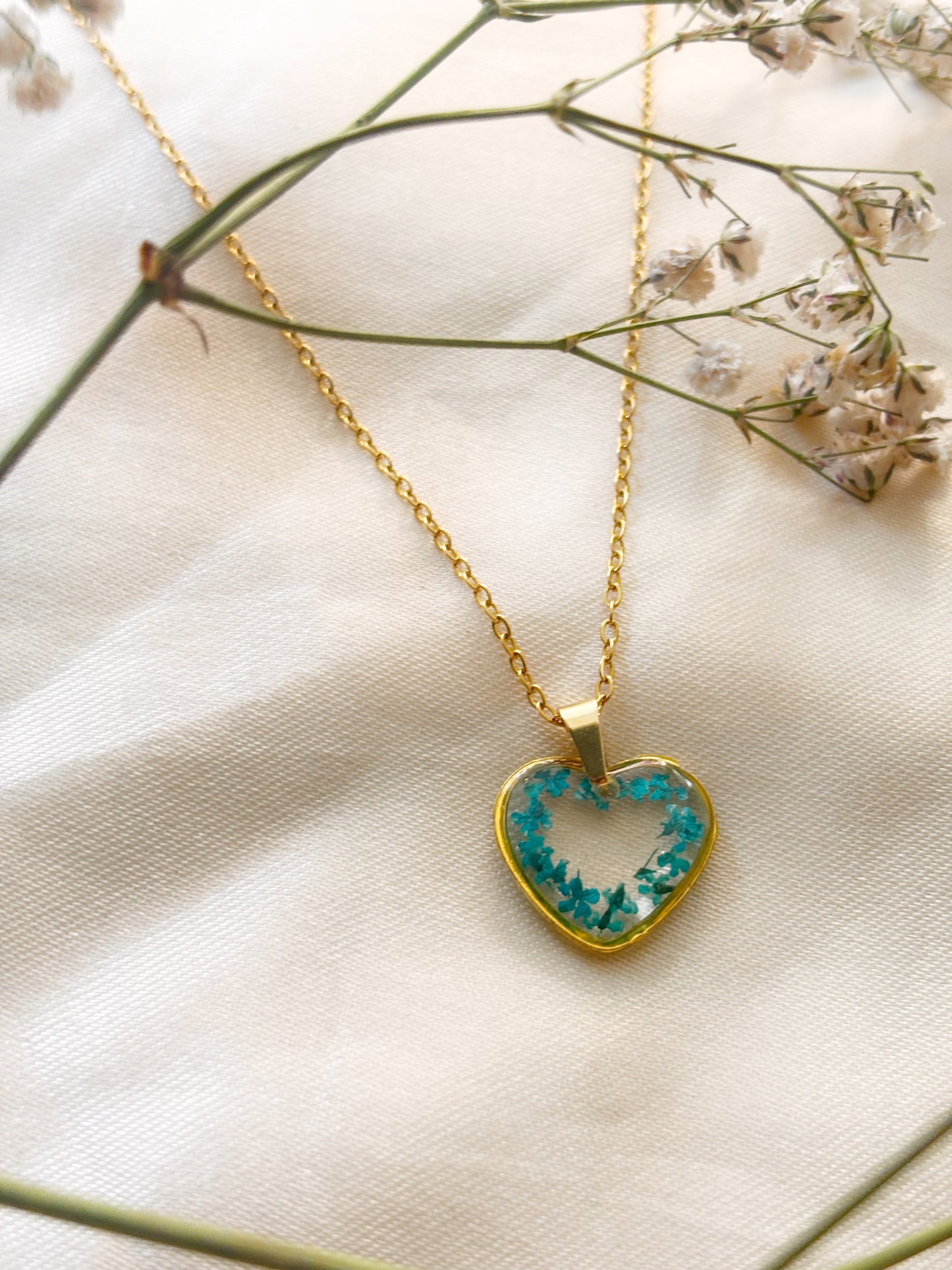 Blue Heart Necklace