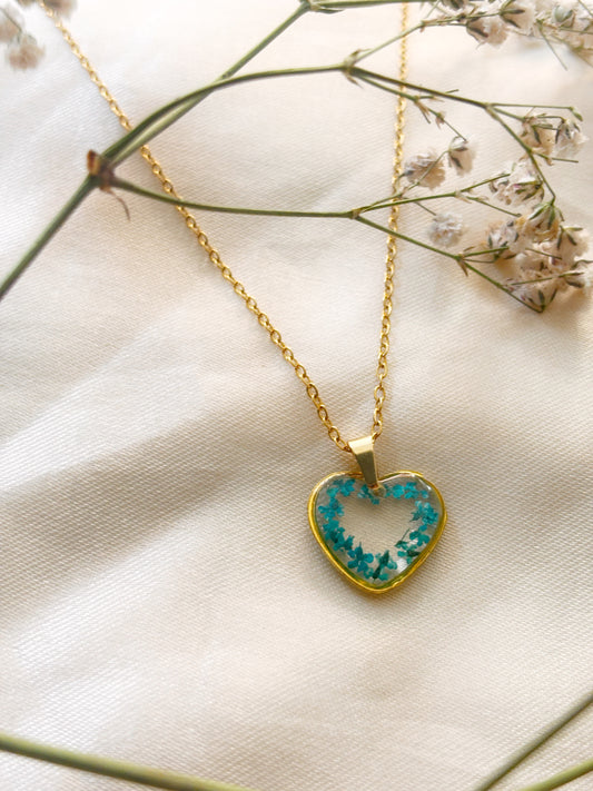 Blue Heart Necklace