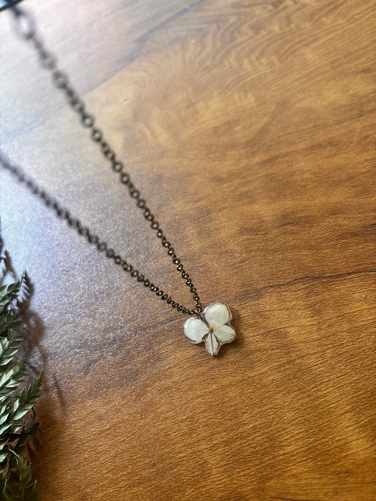 Hydrangea necklace