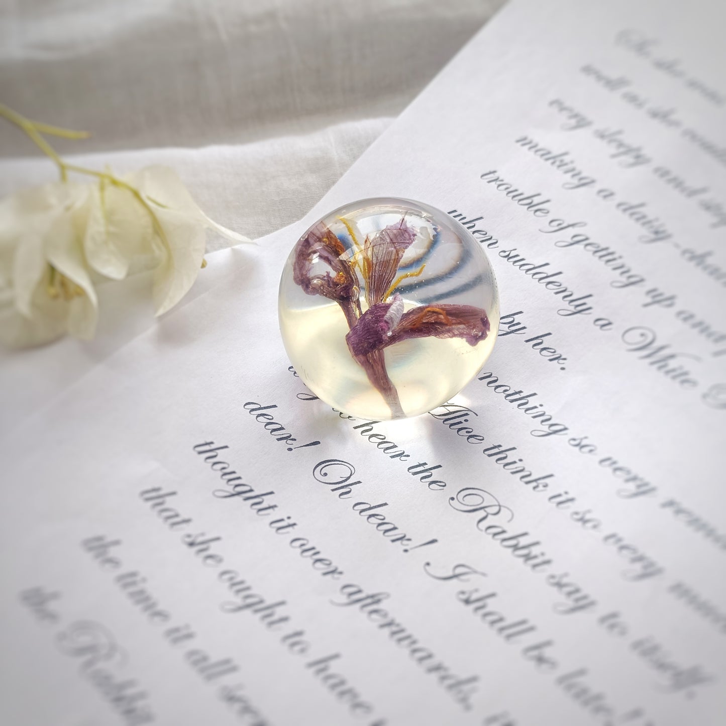 LILY PAPERWEIGHT, Symbolic of Love, Purity & Hope