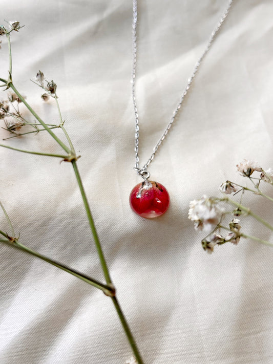 Bougainvillea necklace