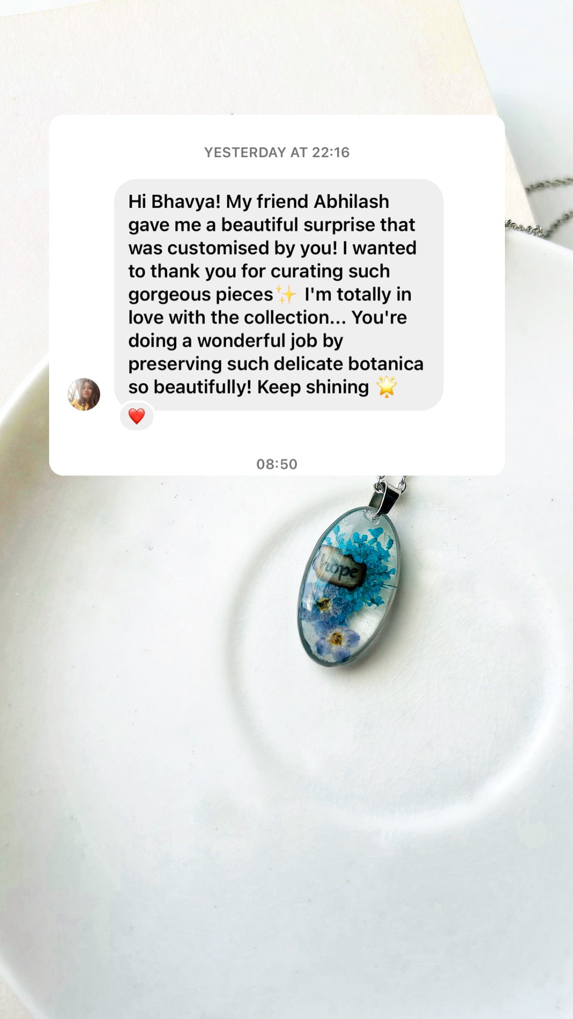 Personalisation - Text on jewellery