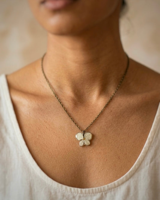 Hydrangea necklace