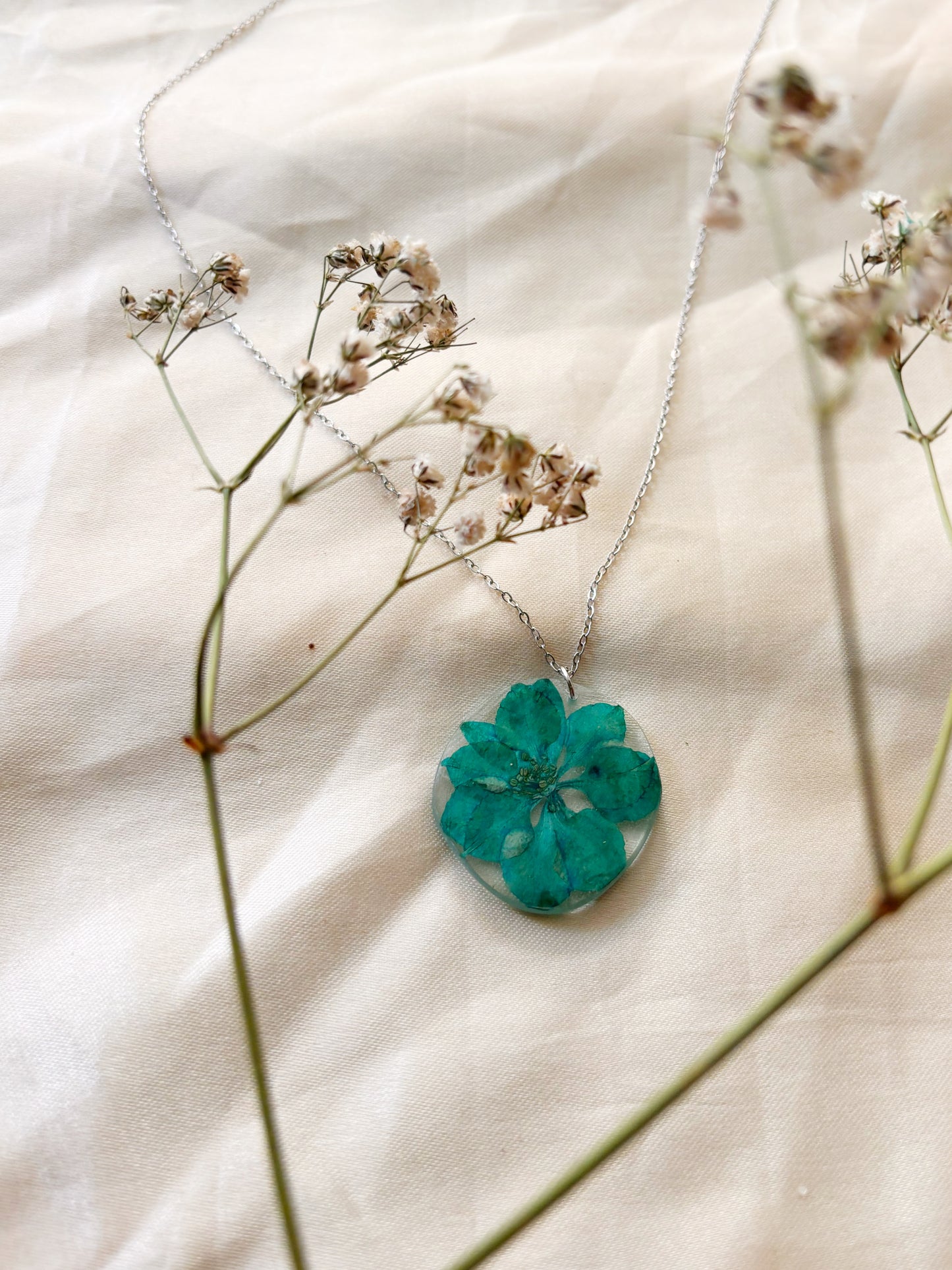 Larkspur necklace