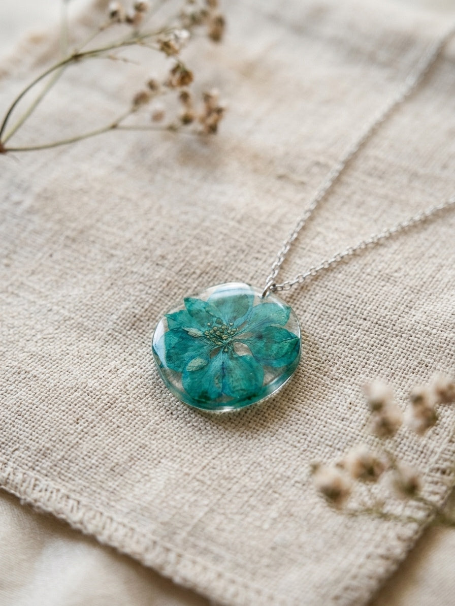 Larkspur necklace