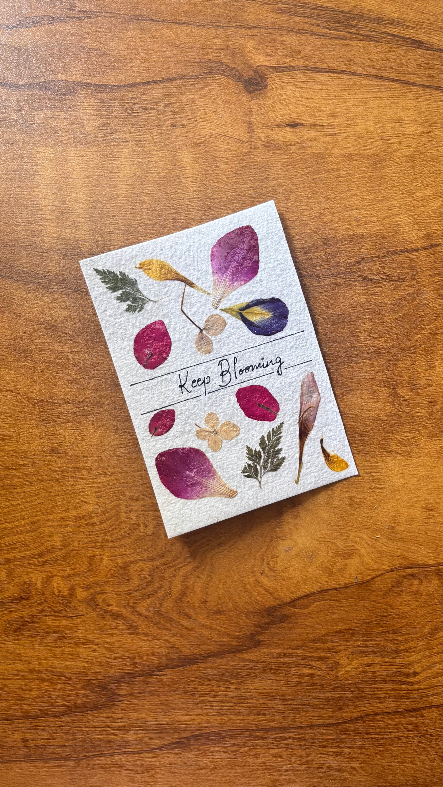 Keepsake card - Spring Flowers